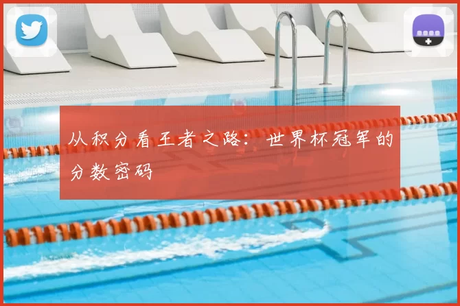 从积分看王者之路：世界杯冠军的分数密码